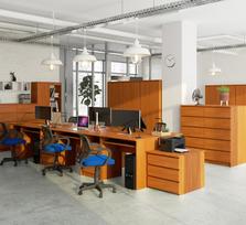 rasomasis stalas 60 - Rašomasis stalas NORE CLP 135, šviesiai rudas - 2 nuotrauka