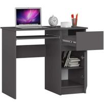 kompiuterinis stalas - Rašomasis stalas su spintele Akord Furniture Factory Piksel Right, 90 cm x 50 cm, 77 cm, pilka sp. - 5 nuotrauka
