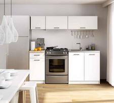virtuves komplektai 180 - Virtuvės baldų komplektas Akord Oliwia G1, baltas (White) - 9 nuotrauka