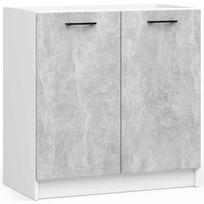 olivia virtuve - Virtuvinių spintelių komplektas Akord Oliwia 240, baltas/pilkas (White/Gray) - 8 nuotrauka