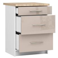 apatine virtuvine spintele - Apatinė virtuvinė spintelė Akord Oliwia S60, balta/smėlio, 60 cm x 60 cm x 85 cm - 6 nuotrauka