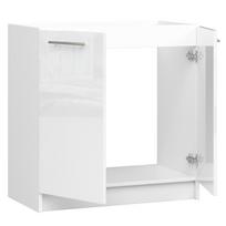 virtuvine spintele 80 cm - Virtuvinė spintelė Akord Oliwia S80, balta (White) - 6 nuotrauka