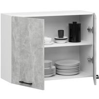 virtuvine spintele 80 cm - Akord Oliwia Viršutinė virtuvinė spintelė W80, balta/pilka (White/Grey) - 5 nuotrauka