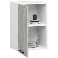 pilka virtuvines spintele - Viršutinė virtuvinė spintelė Akord Oliwia W50 H580, balta/pilka, 30 cm x 50 cm x 58 cm - 5 nuotrauka