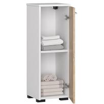 laisvai pastatomos vonios spinteles - Vonios spintelė Akord Fin S30, balta/ąžuolo (White/Oak) - 4 nuotrauka