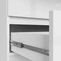 komoda 160 - Komoda Akord K160 su 10 stalčių, balta (White) - 2 nuotrauka