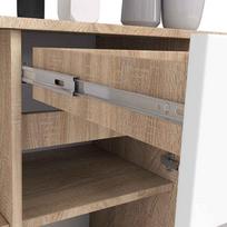 komoda akord - Komoda Akord Furniture Factory B17, ąžuolo, 120 cm x 40 cm x 77 cm - 4 nuotrauka