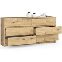 komoda 160 - Komoda Akord K160, ąžuolo, 40 cm x 160 cm x 77 cm - 4 nuotrauka
