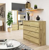 artisan 99 - Komoda Akord K120 8SZ CLP, ąžuolo/šviesiai ruda, 40 cm x 120 cm x 99 cm - 2 nuotrauka