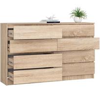 160 - Komoda Akord K160, sonoma ąžuolo, 40 cm x 160 cm x 121 cm - 6 nuotrauka