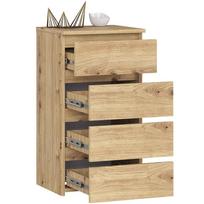 komoda akord - Komoda Akord CL4, ąžuolo, 40 cm x 35 cm x 74 cm - 3 nuotrauka