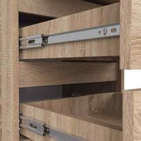 komoda akord - Komoda Akord Furniture Factory CL6, artisan oak, 40 cm x 35 cm x 109 cm - 2 nuotrauka