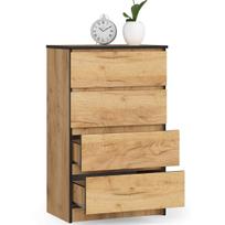 komoda akord - Komoda Akord, ąžuolo, 40 cm x 60 cm x 99 cm - 5 nuotrauka
