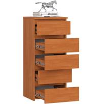 komoda akord - Komoda Akord CL5, ruda, 35 cm x 40 cm x 92 cm - 6 nuotrauka