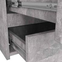 komoda 100 - Komoda Akord Furniture Factory CL100 6SZ, pilka, 100 cm x 35 cm x 57 cm - 4 nuotrauka