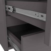 komoda akord cl100 - Komoda Akord CL100, tamsiai pilka, 100 cm x 35 cm x 57 cm - 4 nuotrauka