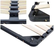 lovos groteles 100x200 - Pakeliamos lovos grotelės Nore, 100x200 cm, Juodas/Rudas (Black/Brown) - 7 nuotrauka