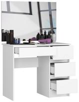 kosmetiniai staliukai - Kosmetinis staliukas NORE Queen T6/SL, baltas (White) - 6 nuotrauka