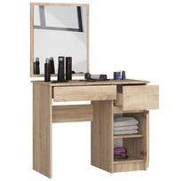 ermitazas stalai - Kosmetinis staliukas Akord Furniture Factory P-2/SL, sonoma ąžuolo sp., 142 cm x 50 cm x 90 cm - 6 nuotrauka
