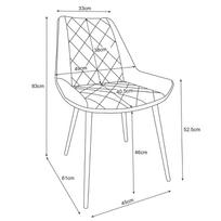 kedes valgomojo 5 - Valgomojo kėdė Akord SJ.0488, juoda (Black) - 5 nuotrauka