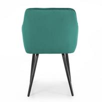 kedes valgomojo 5 - Kėdžių rinkinys Akord Diamante, blizgi, juoda sp./tamsiai žalia sp., 49.5 cm x 42.5 cm x 82.5 cm, 2 vnt. - 10 nuotrauka