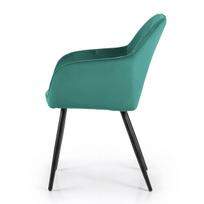 kedes valgomojo 5 - Kėdžių rinkinys Akord Diamante, blizgi, juoda sp./tamsiai žalia sp., 49.5 cm x 42.5 cm x 82.5 cm, 2 vnt. - 11 nuotrauka