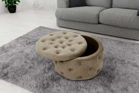 pufas daiktadeze - Pufas Akord Furniture Factory Alia, smėlinis (Beige) - 3 nuotrauka