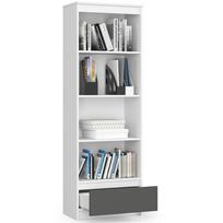 knygu lentyna pilka - Lentyna NORE CLP R 60cm, balta/pilka - 5 nuotrauka