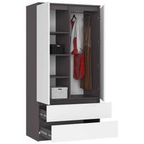 ermitazas - Spinta Akord S90 2D 2SZ, Pilka/Balta (Gray/White) - 5 nuotrauka
