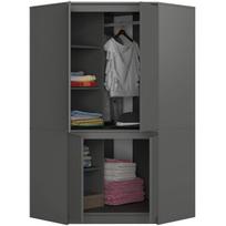 kampine spinta - Spinta Akord Furniture Factory, grafito, 50 cm x 100 cm x 180 cm - 4 nuotrauka