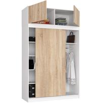 spintos 150 200 - Spinta Akord Mono, balta/rusva, 60 cm x 150 cm x 200 cm - 4 nuotrauka