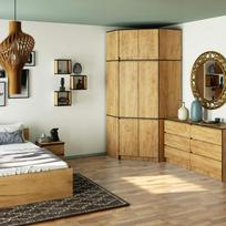 spintos - Spinta Akord Furniture Factory S100, ruda (Brown) - 2 nuotrauka