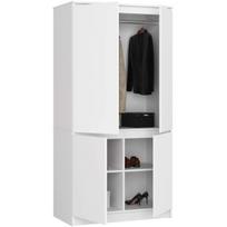 balta spinta 180 - Spinta Akord S90, balta, 50.4 cm x 90.4 cm x 180 cm - 4 nuotrauka