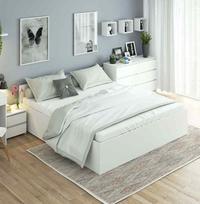 dvigule lova 180 200 - Lova su grotelėmis NORE CLP 180x200 cm, balta - 2 nuotrauka
