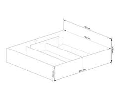 dvigule lova 180 200 - Lova su grotelėmis NORE CLP 180x200 cm, balta - 5 nuotrauka
