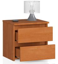 spintele 40 40 - Naktinė spintelė NORE CL2 40 cm, šviesiai ruda - 6 nuotrauka