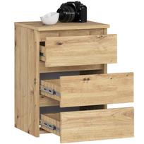 ermitazas stalai - Naktinis staliukas Akord CL3, amatinio ąžuolo (Craft Oak) - 6 nuotrauka