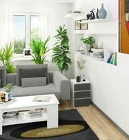 komoda akord - Komoda Akord CL3 3SZ CLP, baltas/grafito, 35 cm x 60 cm x 57 cm - 4 nuotrauka