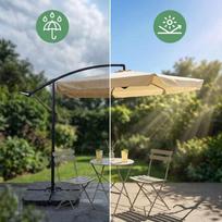sodo sketis 300 cm - Sodo skėtis Fancy Garden Cynia, smėlio (Sand), 300 cm - 6 nuotrauka