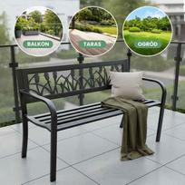 ermitazas lauko suolai - Lauko suoliukas Fancy Garden Lissa, juodas (Black) - 3 nuotrauka