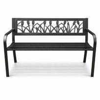 ermitazas lauko suolai - Lauko suoliukas Fancy Garden Lissa, juodas (Black) - 9 nuotrauka