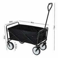 sodo sulankstomas karutis - Sulankstomas sodo karutis Fancy Garden Tyrs, metalas, juodas (Black), 145 l - 11 nuotrauka
