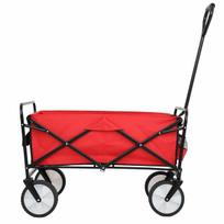 sulankstomas vezimelis - Sulankstomas sodo karutis Fancy Garden Tyrs, metalas, raudona sp., 145 l - 6 nuotrauka
