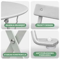 ermitazas stalai - Lauko baldų komplektas Fancy Garden Orion, šviesiai pilka, 2 vietų - 7 nuotrauka