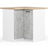 olivia virtuve - Virtuvės baldų komplektas Akord Oliwia, baltas/pilkas (White/Grey) - 4 nuotrauka