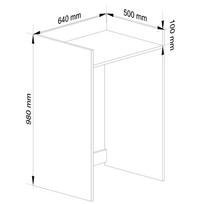 vonios spintele su praustuvu 50 cm - Vonios spintelė su praustuvu Akord Fin, balta (White) - 5 nuotrauka