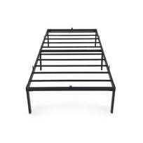 lova 100x200 - Lova VLX Metal, juoda, 213x111 cm, su grotelėmis - 9 nuotrauka