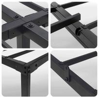 metaline lova 160x200 - Lova Metalinis lovos rėmas, 160x200 cm, juodas (Black) - 7 nuotrauka