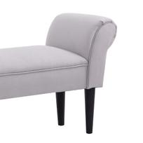 miegamojo lovos suoliukas - HOMCOM Suoliukas, pilkas (Grey), 102 cm x 36 cm x 51 cm - 2 nuotrauka