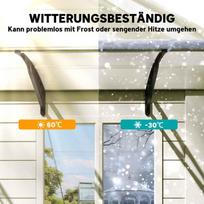 duru stogelis - Outsunny Stogelis lauko durims 90 x 295 cm - 5 nuotrauka